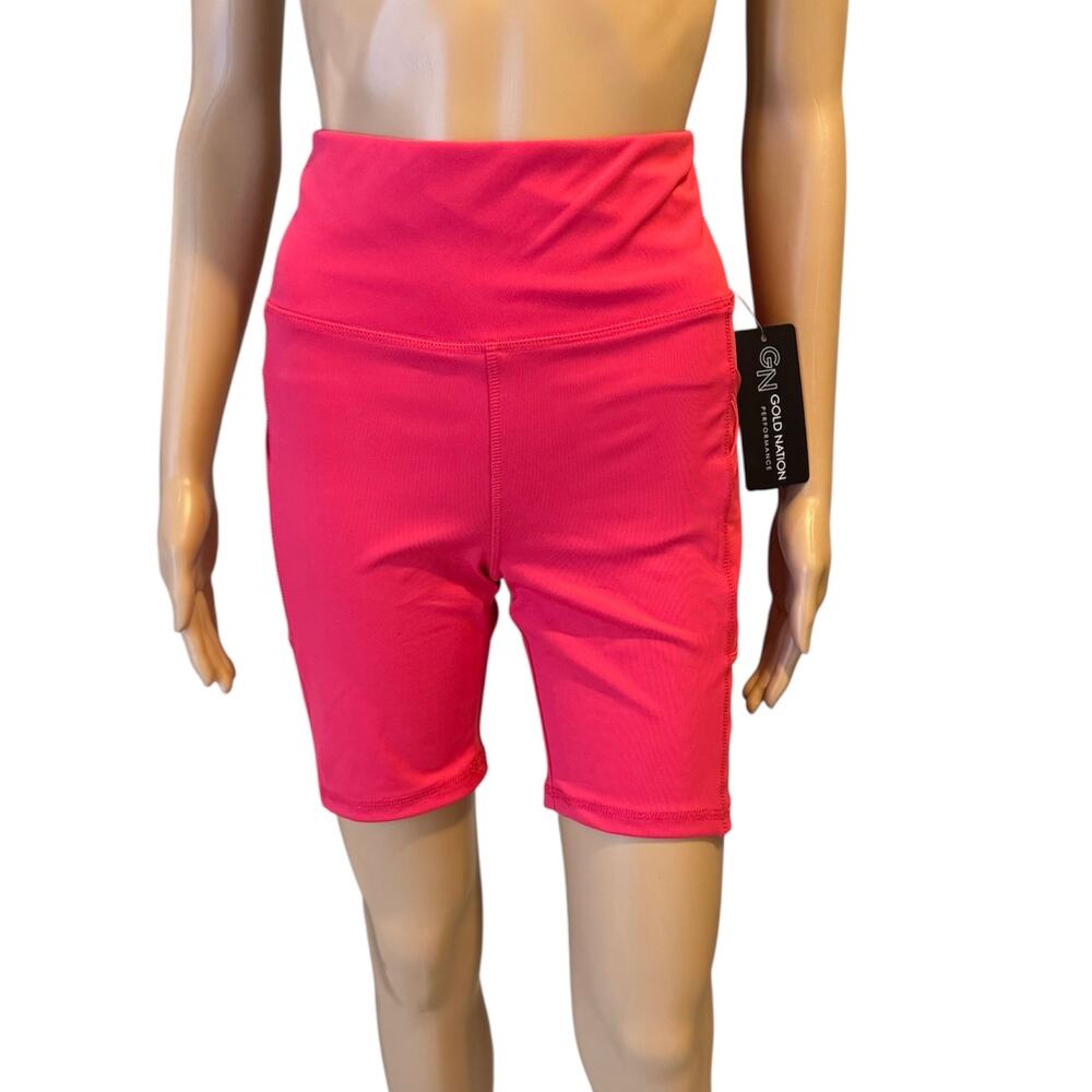 Gold Nation Performance Fuchsia Shorts Size L